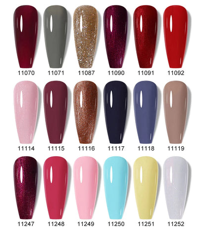 Clou Beaute 10/12/20/24pcs Gel Nail Polish Set Color 15ml White Glass Bottle Nail Art Kit Semi Permanent Gellack Nail Varnish