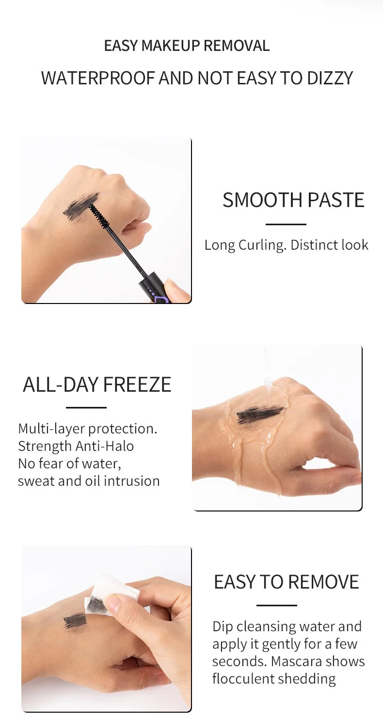 SHEDOES Curling Mascara 3-Pack: Waterproof Lash Lift with Plant Squalane