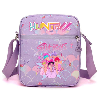 New⭐️ KPOP Shoulder Bag Crossbody Bags Double-deck Storage Bag Large Capacity Square Zip Storage Sports Bag Fans Gift