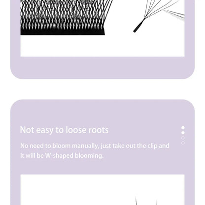 DIYDAY W Shaped Eyelash Extension Premade 3d 4d 5d 6d 7d 8d Mink Faux Lashes BASF PBT Natural Look False Eyelashes