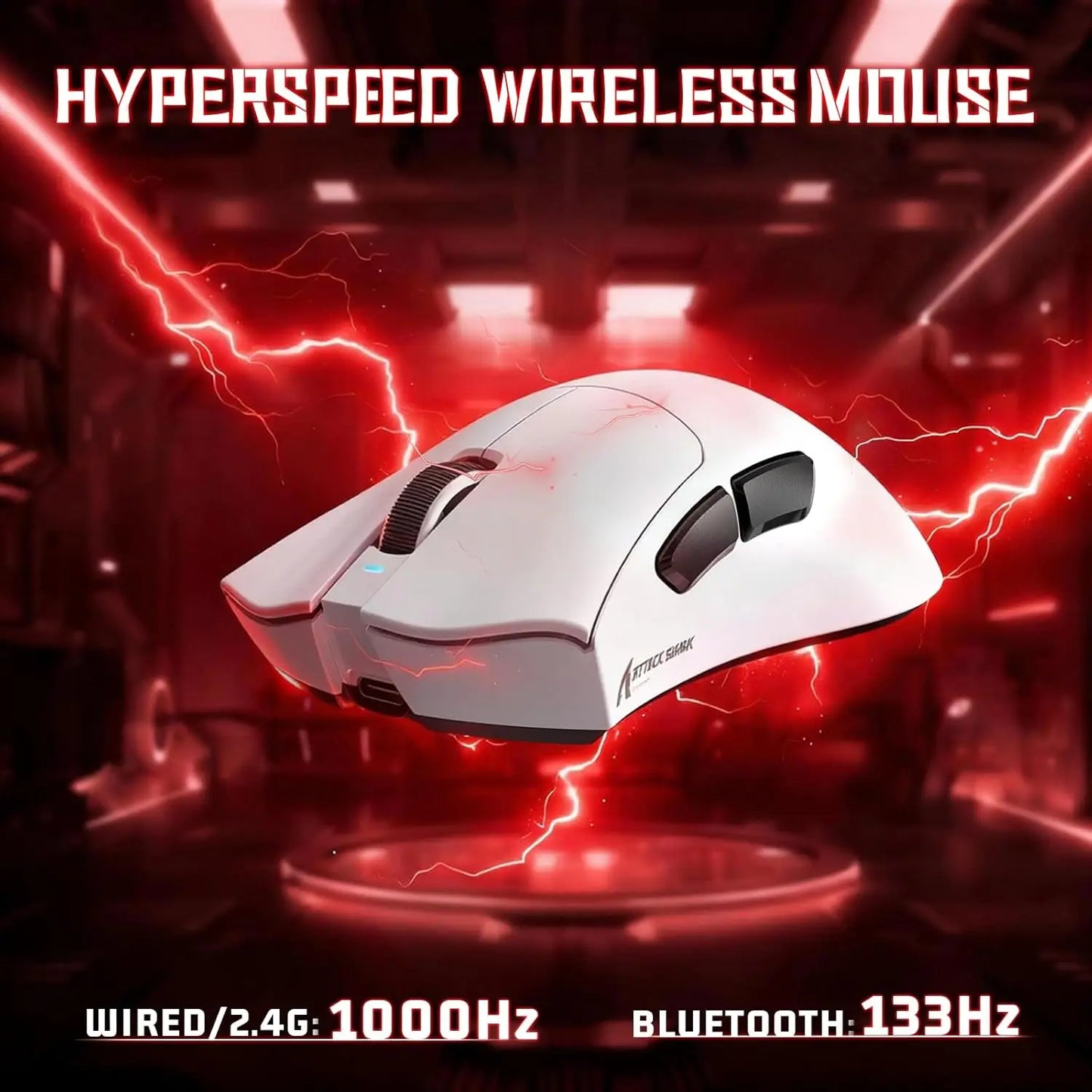ATTACK SHARK V3 Light Wireless Gaming Mouse PAW3311 Sensor 25000DPI500mAh, 62g 25KDPI 2.4G/BT/USB-C Rechargeable Wireless Mouse