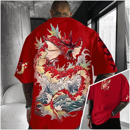 Bandai Pokémon World Harajuku Style Oversized Anime Print Adult Kids T-Shirts Summer Quick-dry Comfy Casual Light Plus Size