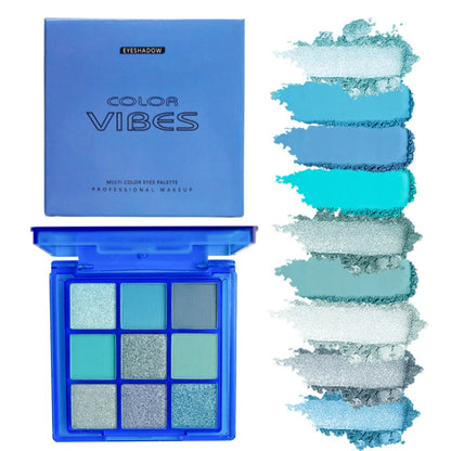 9-Grid Multi-color Eyeshadow Palette Glitter Pearlescent Matte Eye Shadow Shimmer Long Lasting Women Eye Makeup palette Cosmetic