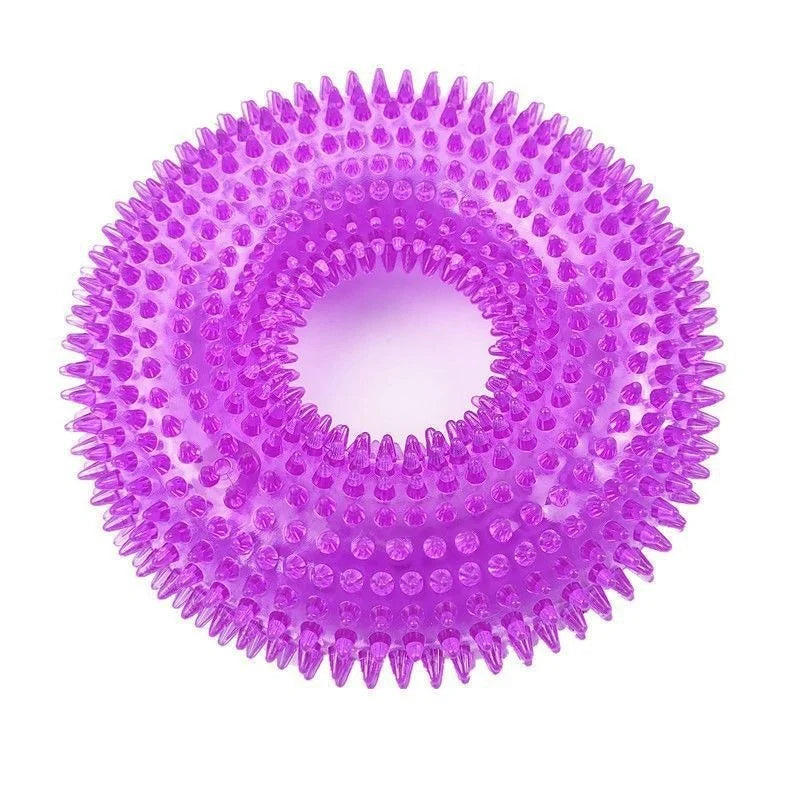 Pet Chew Toy Soft Rubber Bite-resistance Bone Shape Teeth Grinding Chewing Toys for Small Dogs Training Pet Supplies