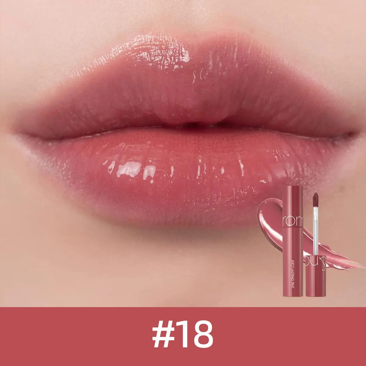 rom&nd JUICY LASTING TINT-11 Shades,Juicy Glossy Texture,Lip Glosses,Luxury Makeup,Korean Cosmetic,K-Beauty,Korean Makeup