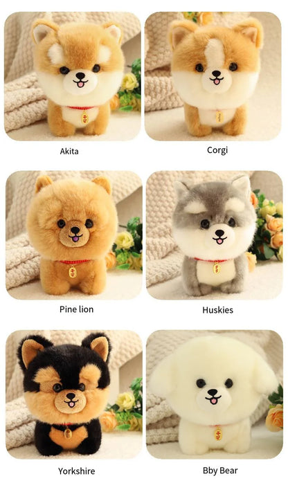 Birthday Gift Cute Puppy Doll Plush Toy Husky Doll Corgi Doll Simulation Animal Plush Doll Children Toy Gift