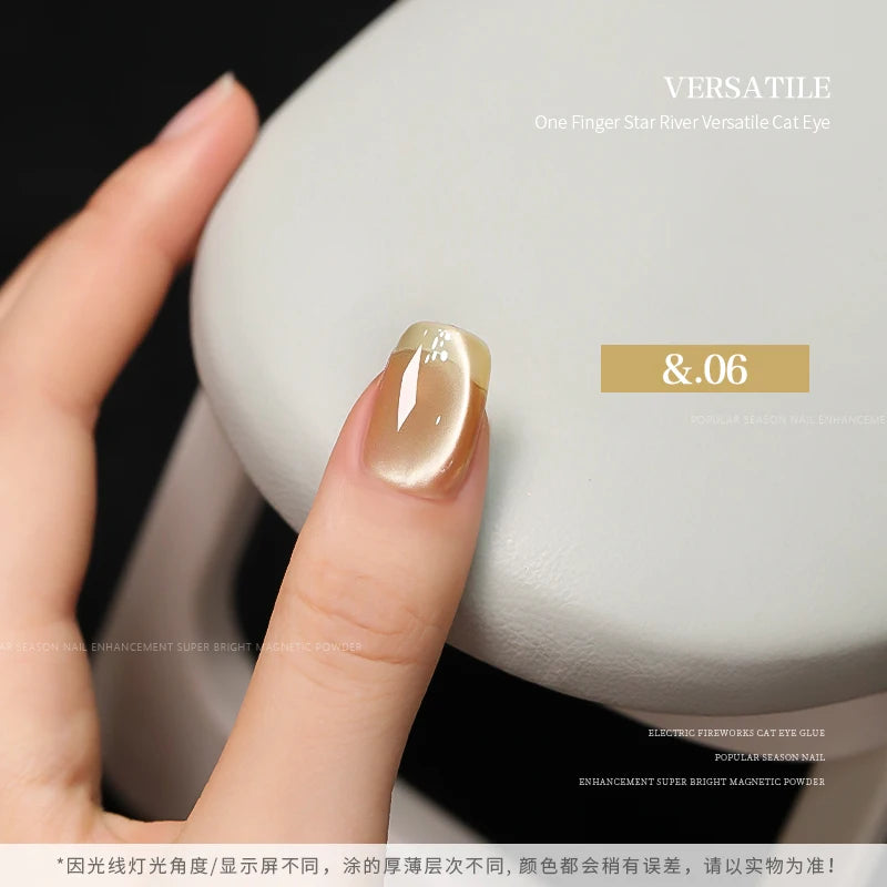 36color/set Star River Cat Eye Gel Nails Polish 15ml Magnetic Gel Glass Beads Semi Permanent Soak Off UV Nail Gel For Nail Salon