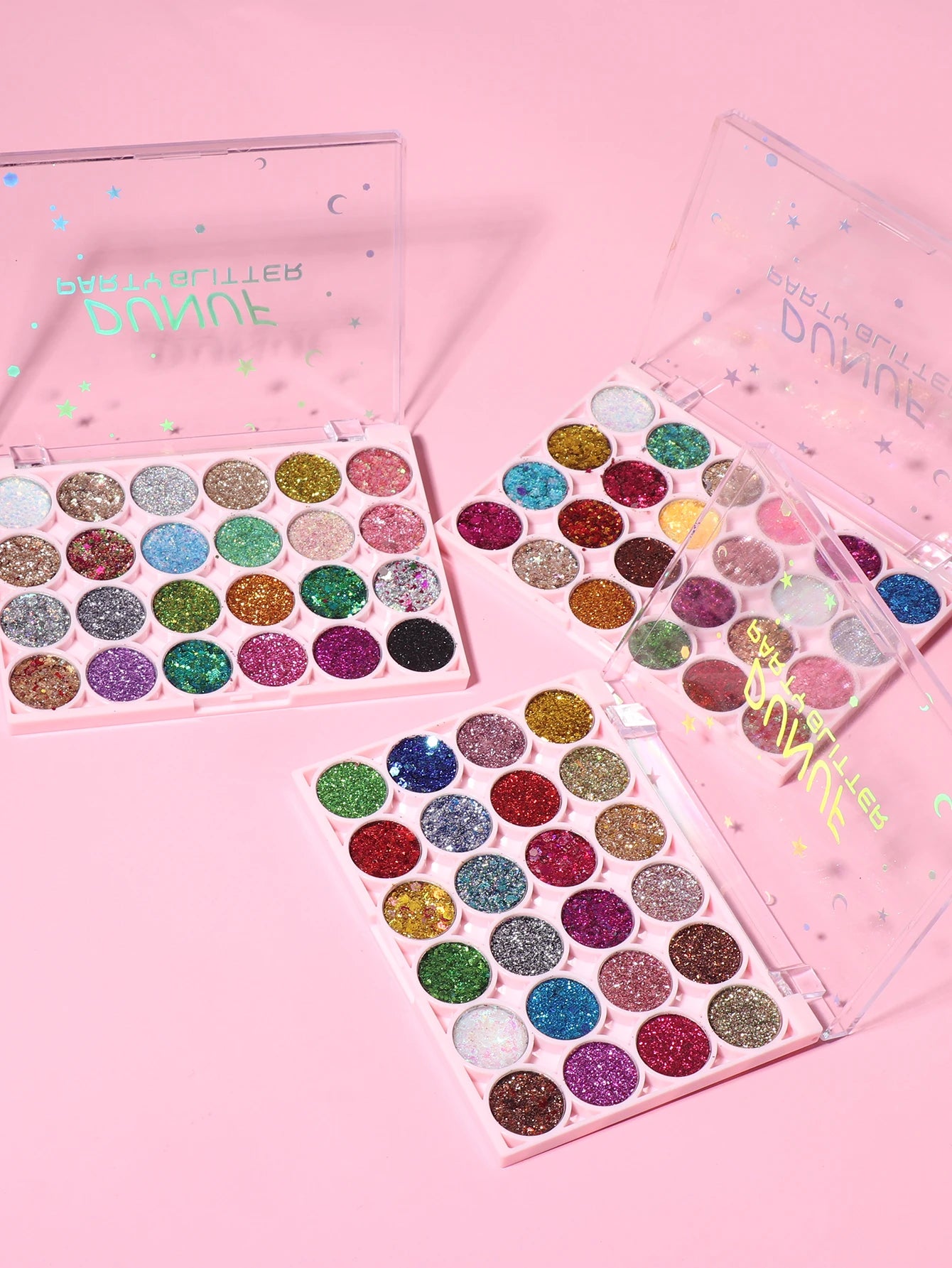 24Colors Body Face Glitter Gel Palette Waterproof Eye Hair Loose Sequins Eyeshadow Multifunctional Party Deco Makeup Cosmetics