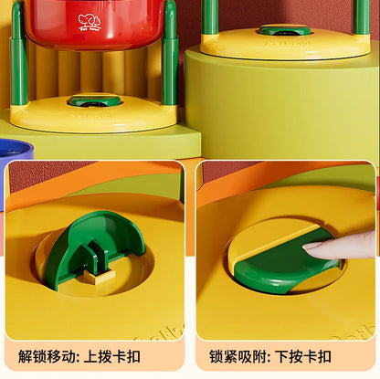 Adjustable dog bowl cat bowl with suction cup anti knock pet bowl universal protection cervical spine dog food bowl water bowl