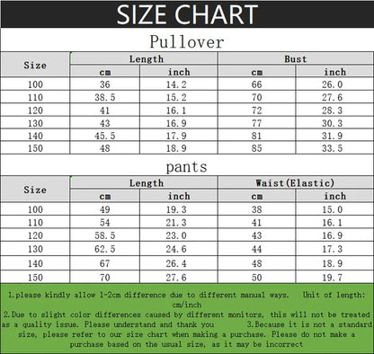 Spring Fall Boys and Girls Casual Sweatshirts Sets Kids O Neck Spliced Hoodies and Long Pants 2pcs Suit Children's Tracksuit New