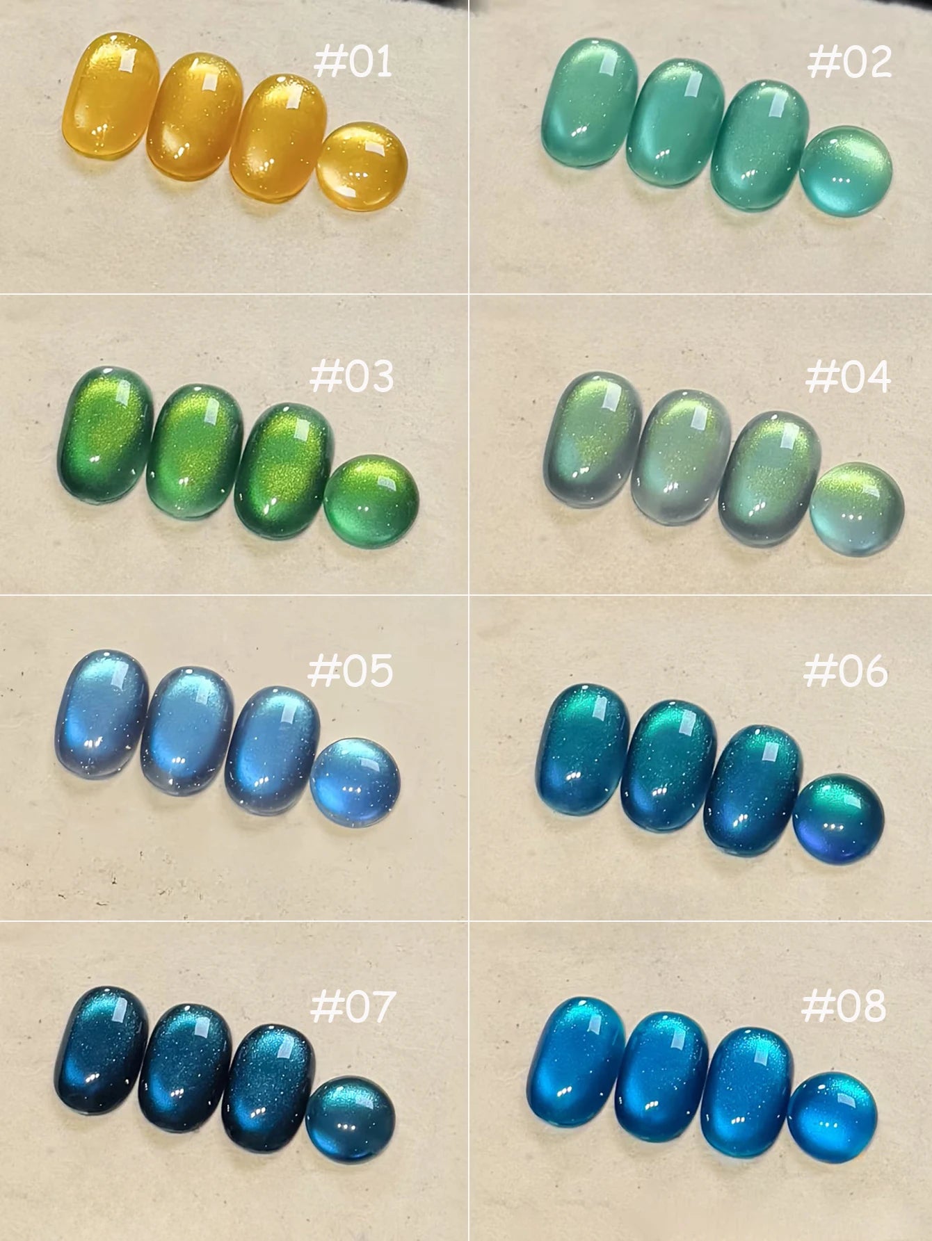 ZH Super Bright 12 Constellations Cat Eye Gel Nail Polish 2025 New Autumn Winter Whitening Glass Bead Nail Art Nail Supplies
