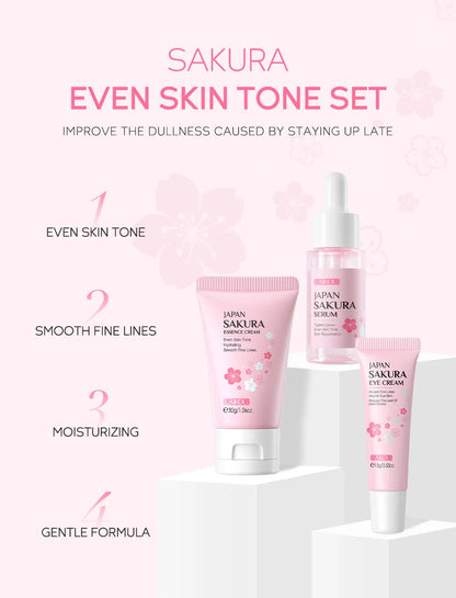 LAIKOU Daily Essentials Skin Care Set: 3-Piece Travel Pouch