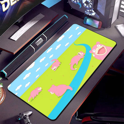 Cartoon HD Print Psyduck Anime Mouse Pad Large Gamer Keyboard Pokemon Desk Mouse Mats Gaming Notebook Office Convenient Mousepad