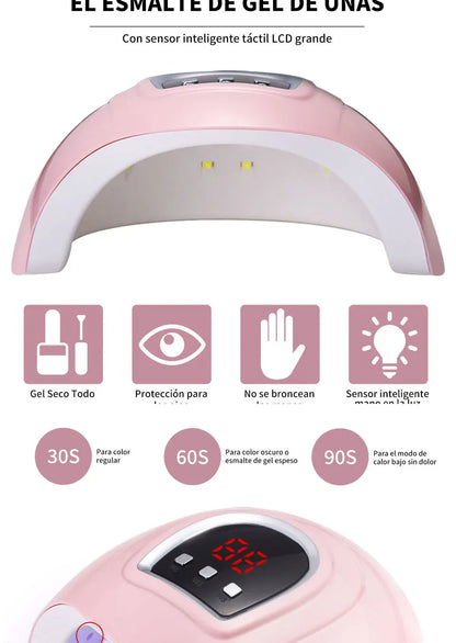 LIMEGIRL Gel Nail Polish Kit with UV Nail Lamp Electric Nail Drill UV Soaking Gel Base and Top Coat Gel Polish Nail Tool Kit