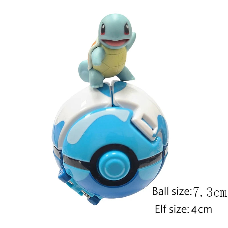 25 Styles Pokeball Figure Anime Figure Pokemon Elf Ball Toy Action Model Pikachu Mewtwo Charmander Kids Birthday Gifts Toys