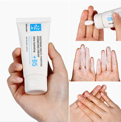 lakerain B5 Soothing Multi-Purpose Hydrating Cream: Healing Ointment for Dry & Irritated Skin