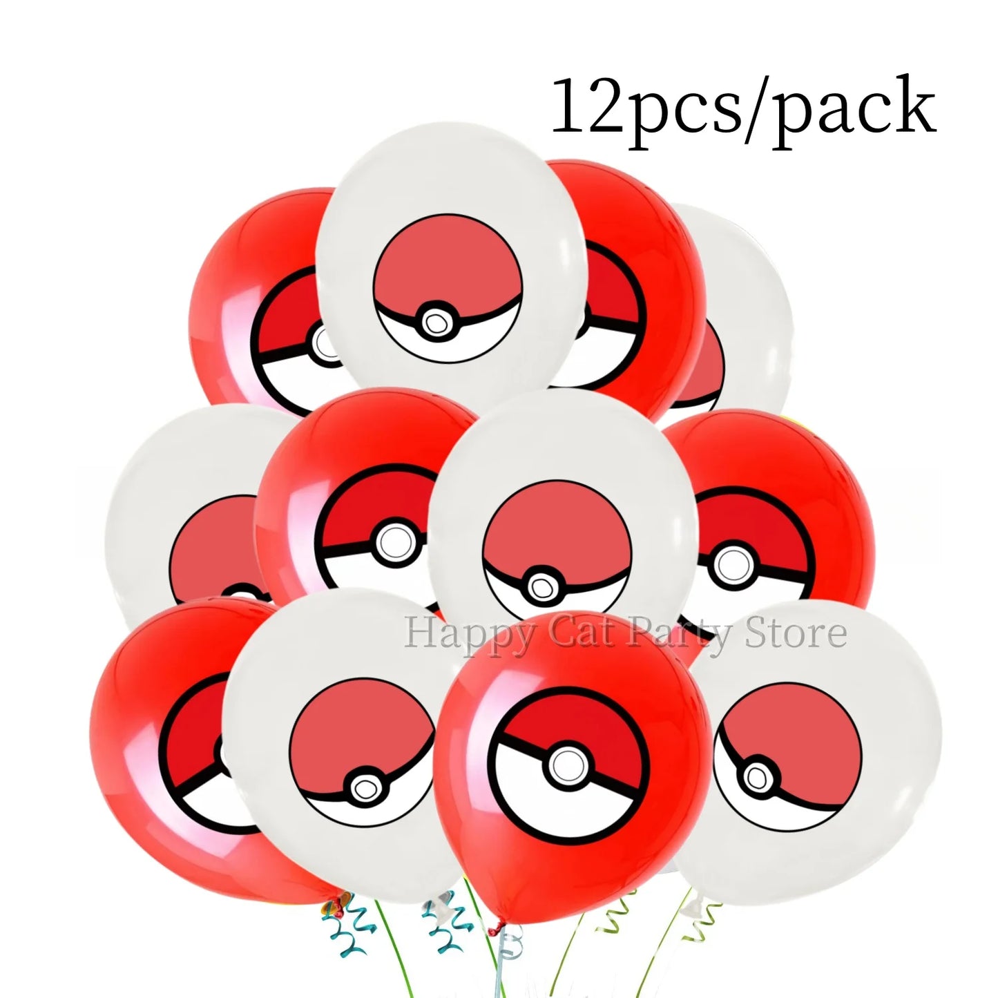 Pokemon Latex Balloons Birthday Party Decor Cartoon Pikachu Balloon Poke Ball Balloons Baby Shower Kids Favor For Party Supplies