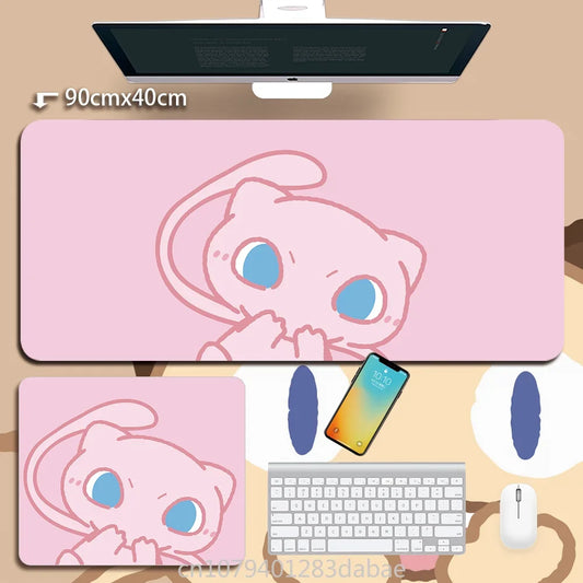 Leather Pokémon Pikachu Keyboard Pad Boy Girl Super Handsome Table Mat Cute Table Mat Computer Accessories PC Game Mouse Pad