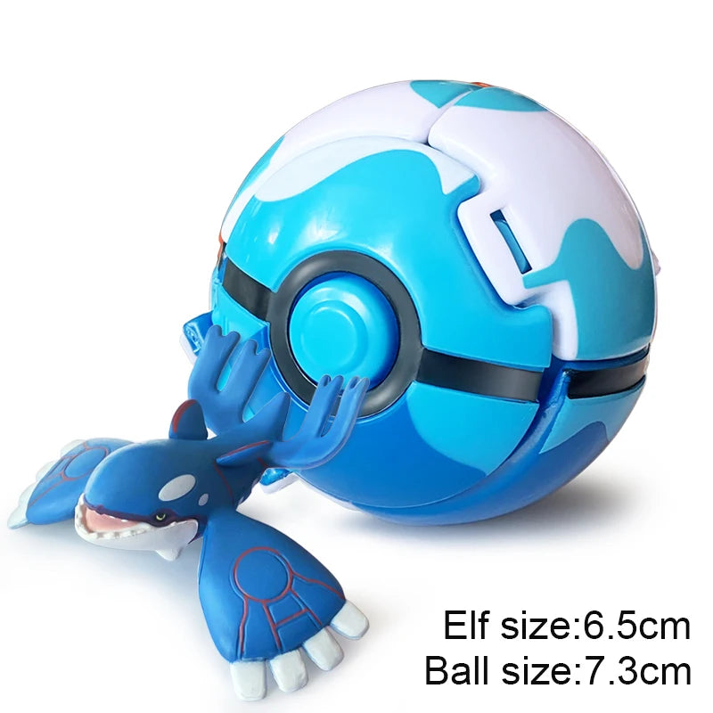 25 Styles Pokeball Figure Anime Figure Pokemon Elf Ball Toy Action Model Pikachu Mewtwo Charmander Kids Birthday Gifts Toys
