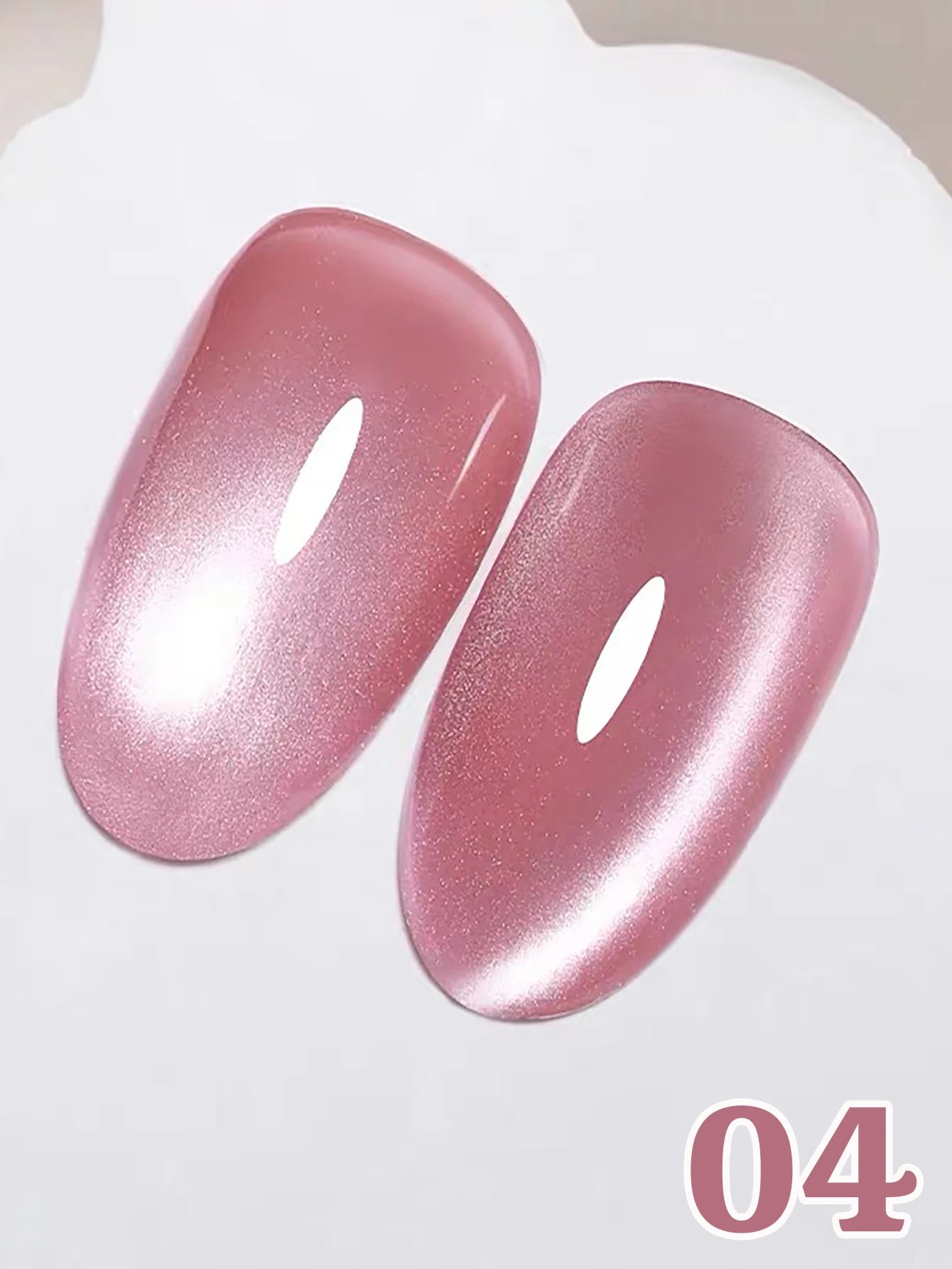 MIANEL 12ML Glass Bead Cat Eye Gel Nail Polish Flash White Spar Nude Color Magnetic Nail Polish White Nails Summer Nails 1-12pcs