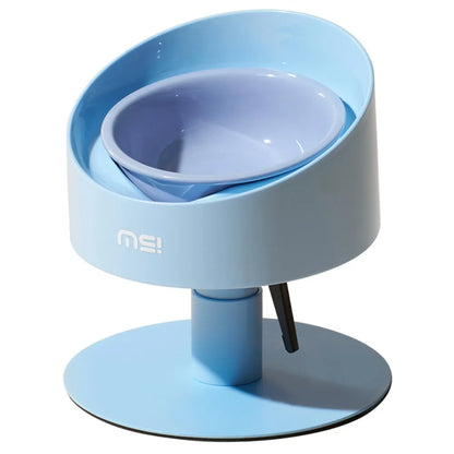Cat Food Bowl Adjustable Cat Ceramic Bowl Non-Slip Flower Shaped Pet Water Bowl Neck Protection Anti Vomiting Bowl Pet Supplies