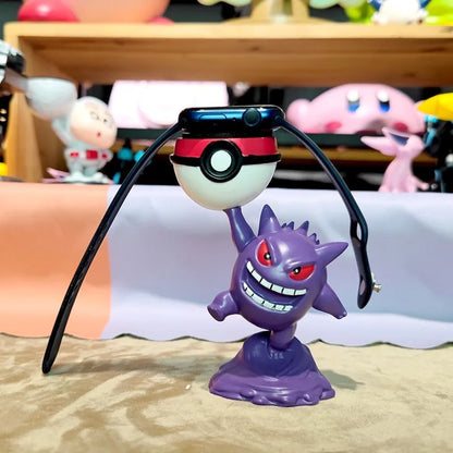 Gengar Pokemon Watch Charger Stand Creative Desktop Decoration Figure Cute Anime Ornament Home Office Desk Decor Collectible Toy