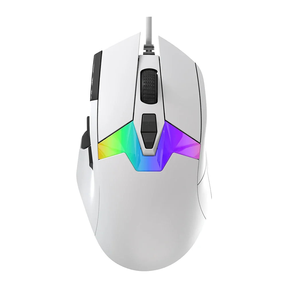 DAREU A980 Wired Gaming Mouse 8KHz 26000 DPI PAW3395 RGB Optical Sensor Ergonomic Programmable Mice for PC Laptop Gamer