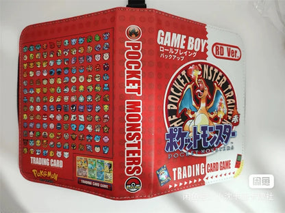Pikachu Cartoon Anime Battle Card Booklet Zipper