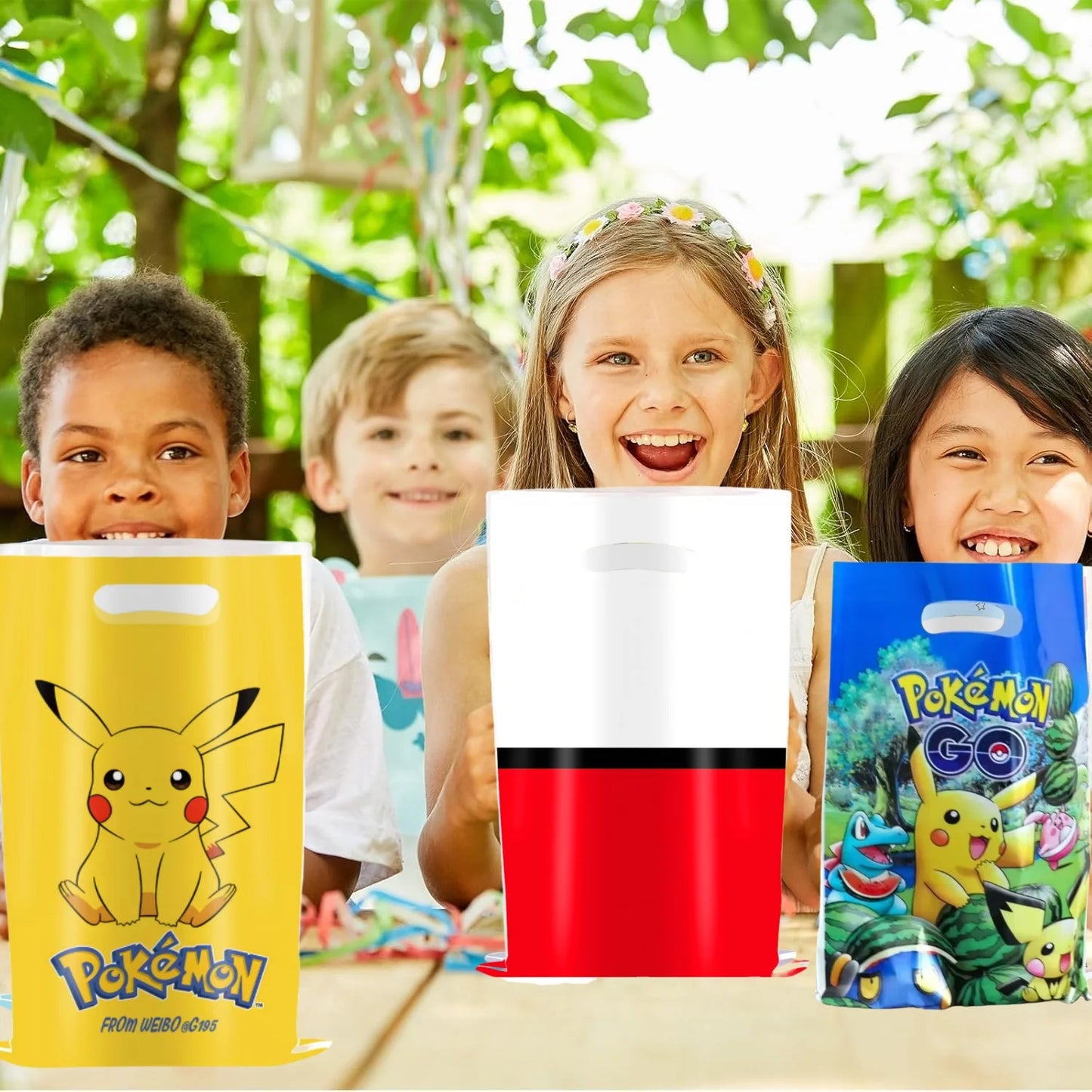 Pikachu Birthday Gift Bag Pokemon Figures Pokemon Gift Bag Pikachu Candy Bag Packaging Giveaway Party Favors Guest Pokemon Gift