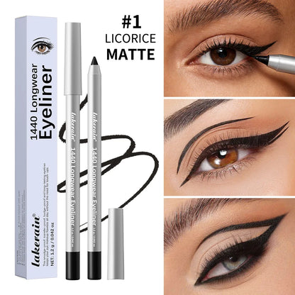 Lakerain Smooth Waterproof Eyeliner Pen Quick-Drying Long-Lasting Sweat-Proof Smudge-Proof for Perfect Makeup Application