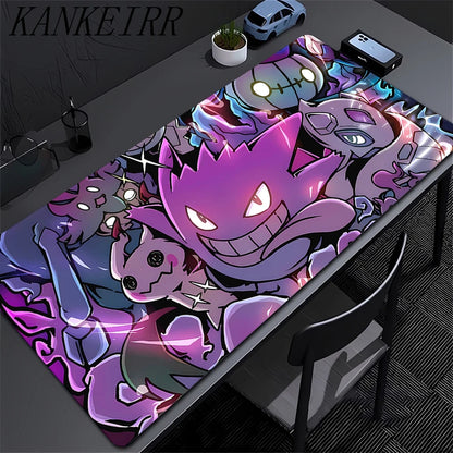 Japan Anime Mouse Pad PC Colorful Gamer Cabinet Mousepad P-pokemon Lugia Keyboard Rug Laptop Gaming Rubber Mat Desk Accessories