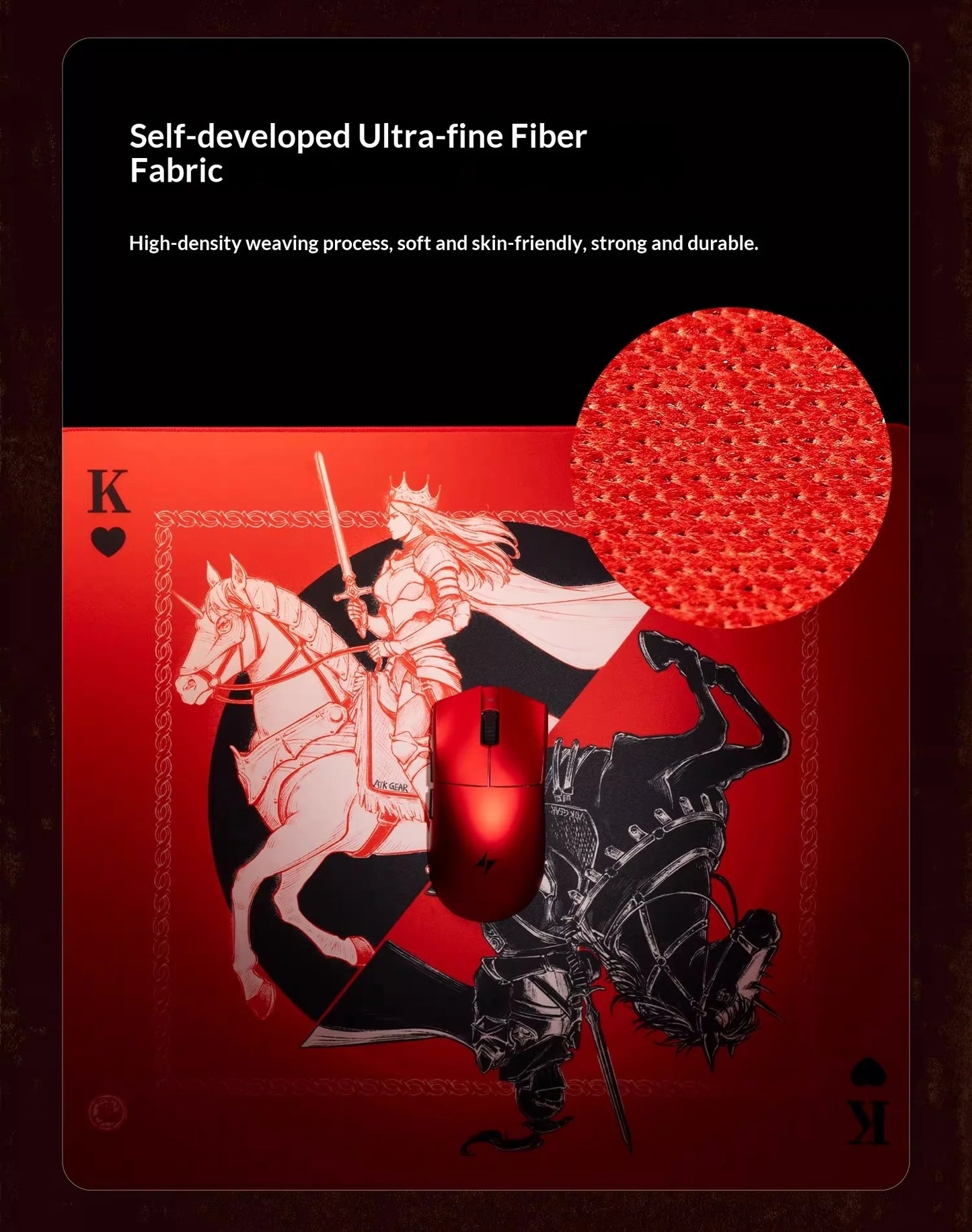 Atk Warhorse Mousepad Illustrator New Year'S Limit E-Sports Mouse Pad Microfiber Fabric 4mm Mice Pad Pc Gamer Accessories Gifts