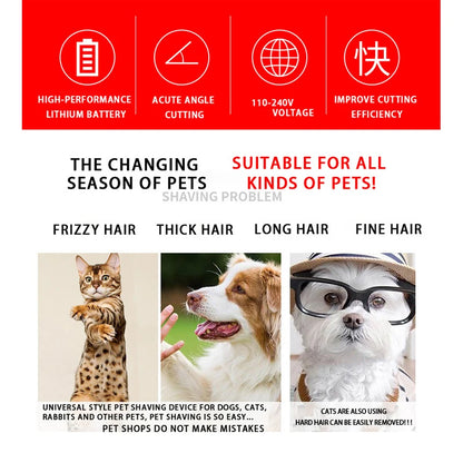 Electric Pet Clipper Grooming Kit 🐶🐱