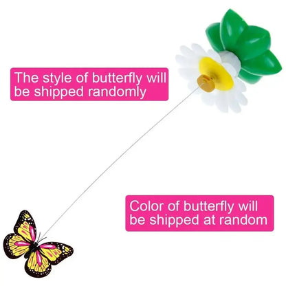 Electric Butterfly Cat Toy Shake Rotating Flying Automatic Humming Bird Intelligence Training Funny Pet Toys Random Color