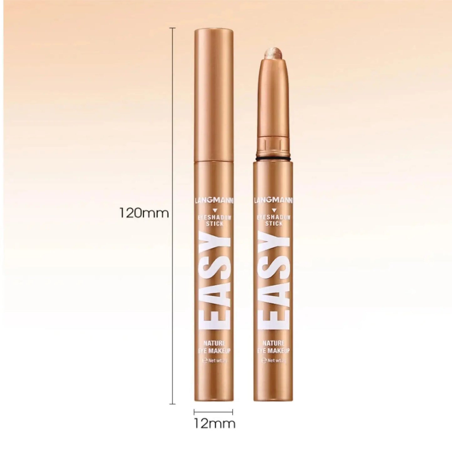 Pearlescent Matte Eyeshadow Pencil Waterproof Smoky Glitter Highlighter Pen Black Brown Makeup Tool Creamy Smooth