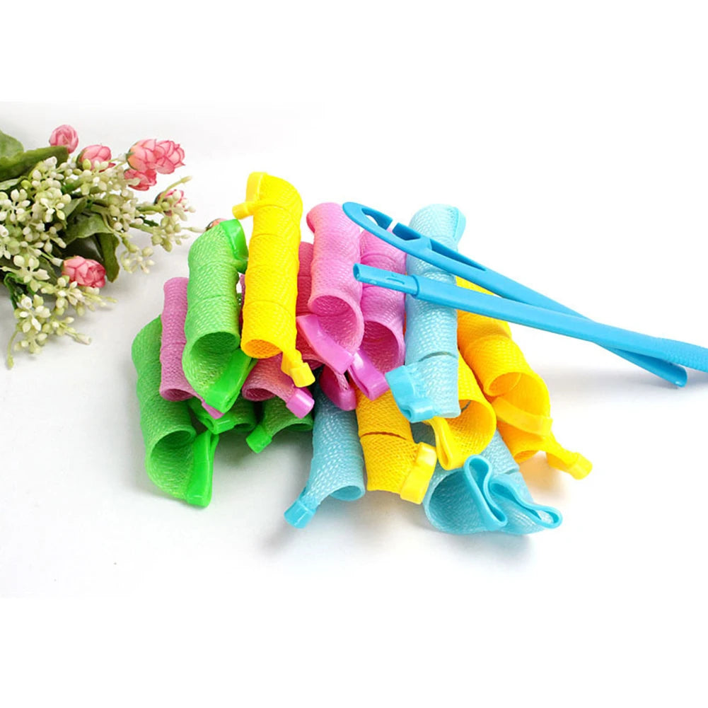 18Pcs Magic Hair Curler Wave Formers Set - DIY Hair Styling Tool Hair Accessories Rollers for Women