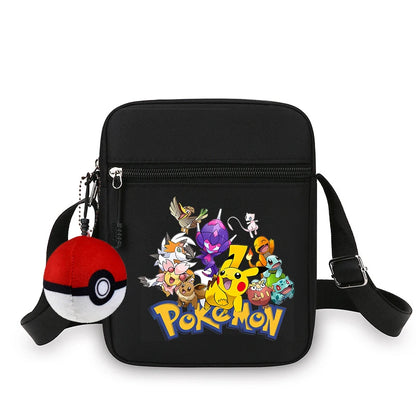 Cute Pokemons Boy Girl Crossbody Bag Anime Pikachus Mewtwo Charmander Chest Packs Travel Outdoor Sport Shoulder Phone Pouch