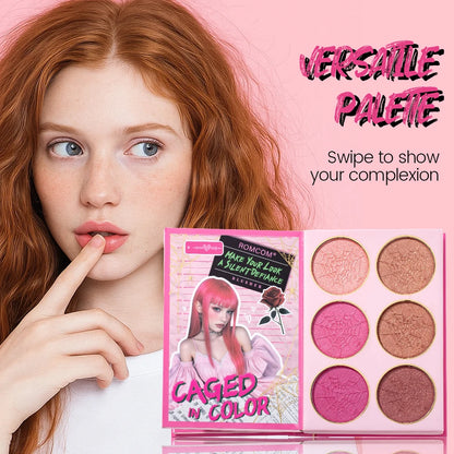 5-Page Makeup Palette with 70 Colors: 48 Matte & Shimmer Eyeshadows, 6 Lip Colors, 6 Blushes, and 10 Contour Shades - The Perfec