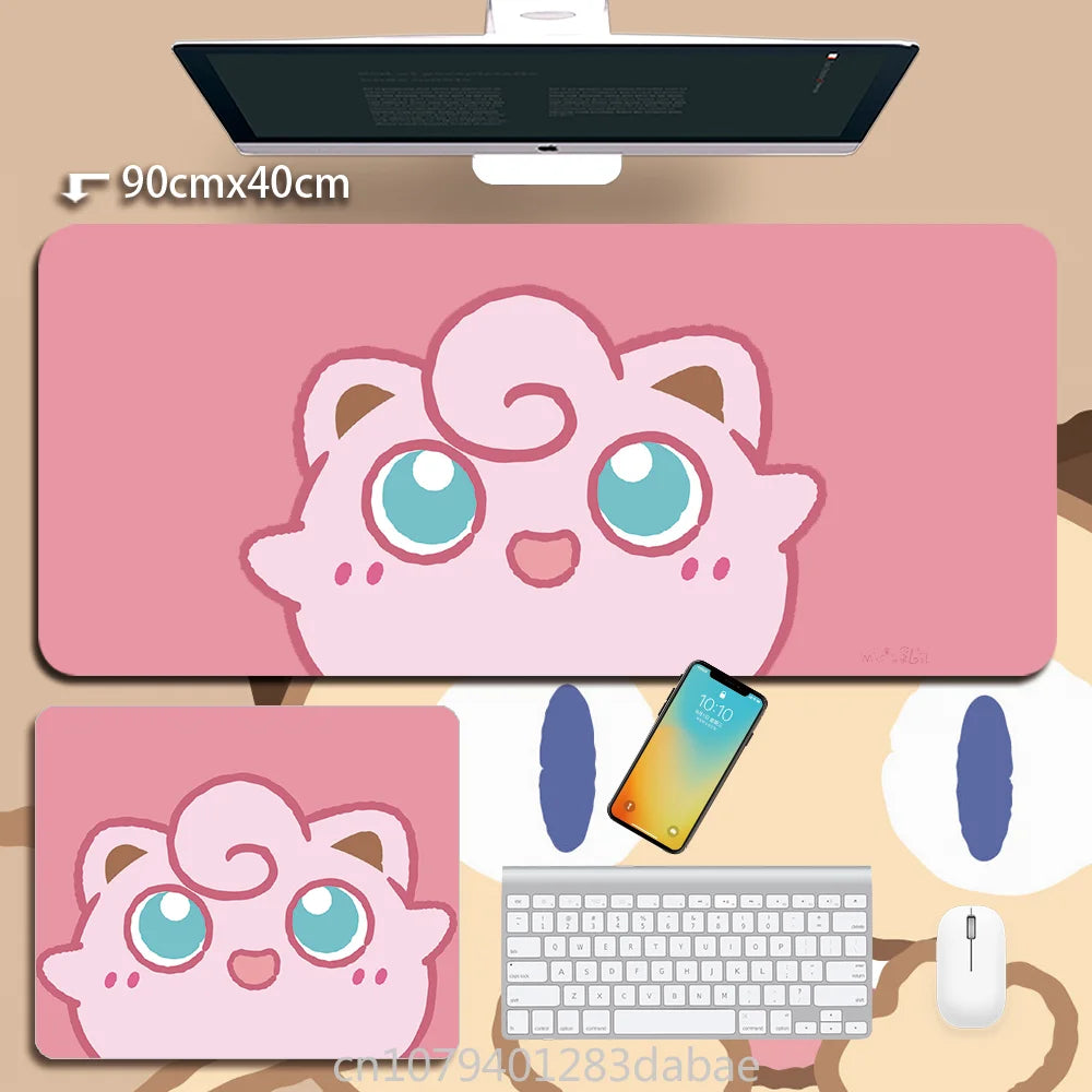 Leather Pokémon Pikachu Keyboard Pad Boy Girl Super Handsome Table Mat Cute Table Mat Computer Accessories PC Game Mouse Pad