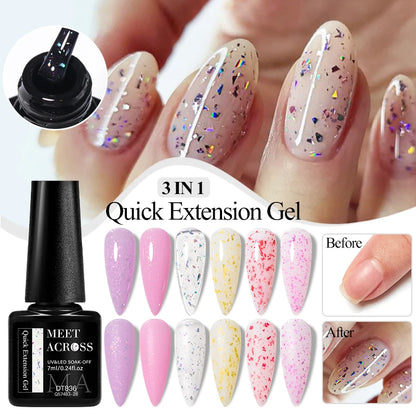 MEET ACROSS 6PCS/SET Cat Magnetic Gel Polish With Magnetic Stick And Box For Nails Semi Permanent Nail Art Gel Varnish Manicure