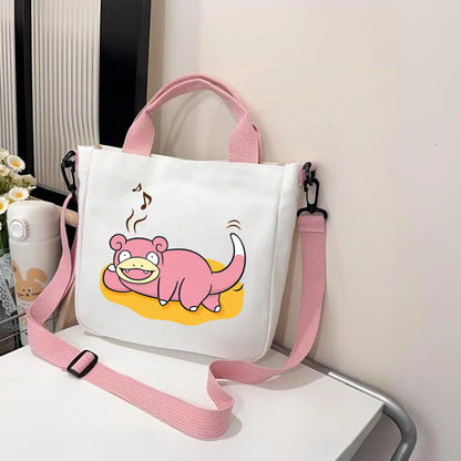 Pokémon Handbag Cartoon Children's Shoulder Bag Boys Girls Tote Bag Child Canvas Handbags Anime Crossbody Bag New Kids Gifts
