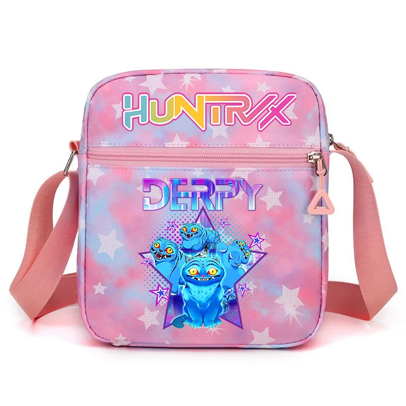New⭐️ KPOP Shoulder Bag Crossbody Bags Double-deck Storage Bag Large Capacity Square Zip Storage Sports Bag Fans Gift