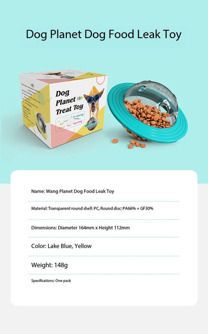 Chewable and wear-resistant dog toys educational dog supplies Frisbee flying disc and food dispenser