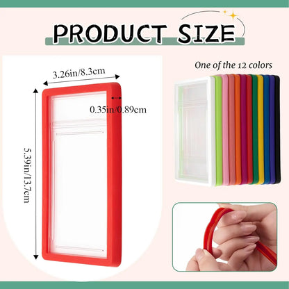 35PT Grade Graded Card Slab Gradient Silicone TPU Bumper Case Guard Protector For Sports Game Pokemon Card Display Sleeves Skin