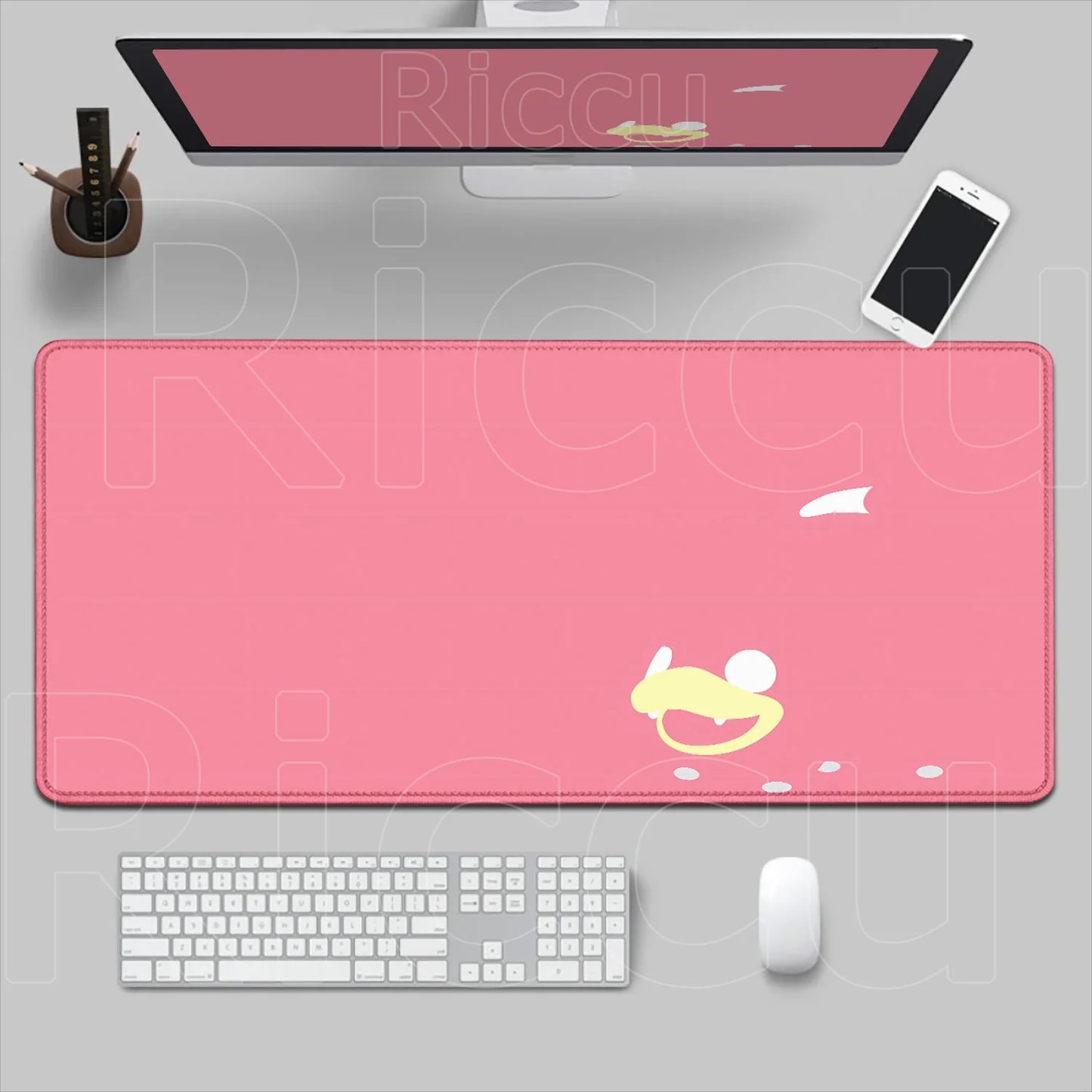 HD 900x400 Rubber Large PC Mousepad Gaming Mouse Pad Accessories Pikachu Slowpoke XXL Desk Keyboard Mat Computer Laptop Mausepad