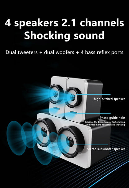 Computer Speakers with Subwoofer & 3D Surround Sound