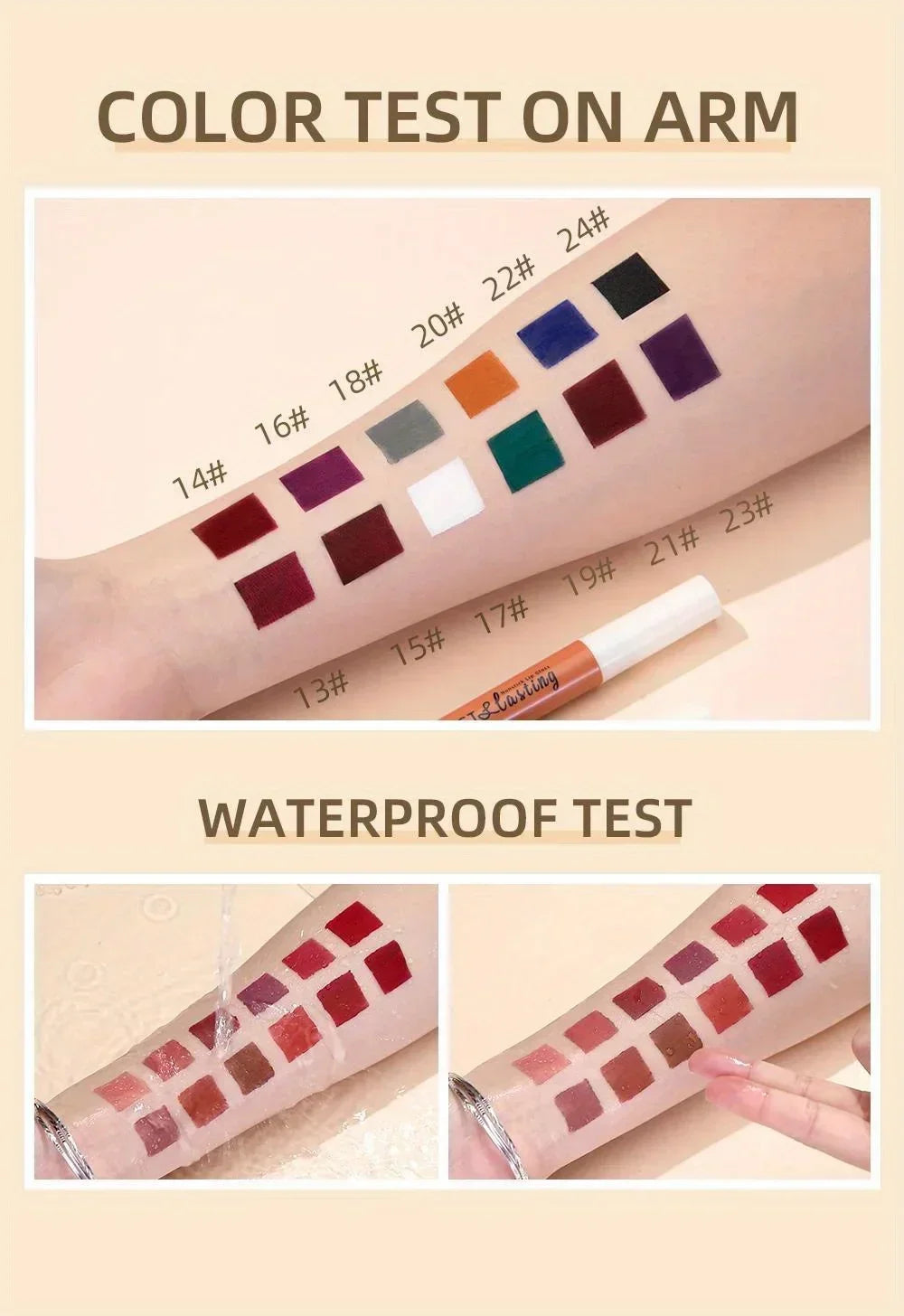 Matte Liquid Lipstick Waterproof Long Lasting Velvet Mate Nude Red Lip Gloss Lint Tube Makeup Cosmetic Lipsticks Lipgloss