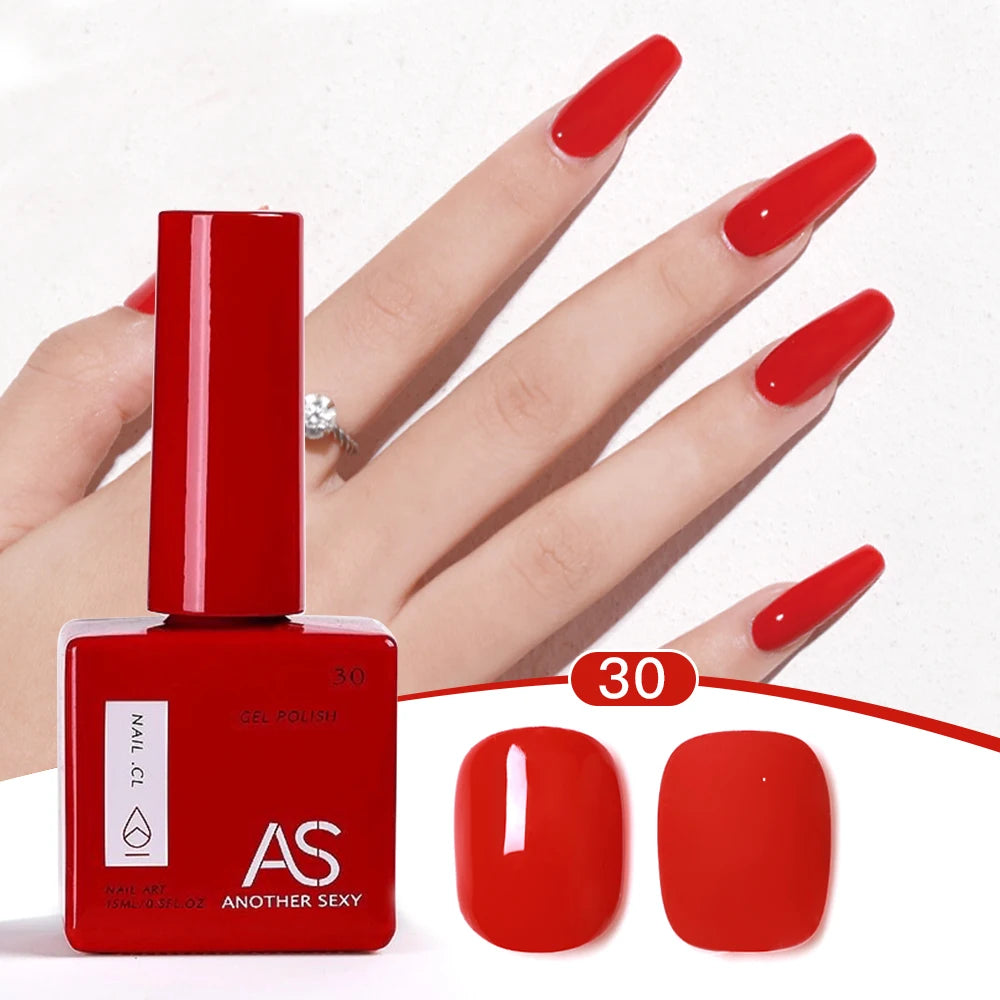 AS 1pc 15ml Bright Yellow Gel Nail Polish Starter Pure Soak Off No Wipe Nail Gel Polish Varnish Suitable For All Seasons