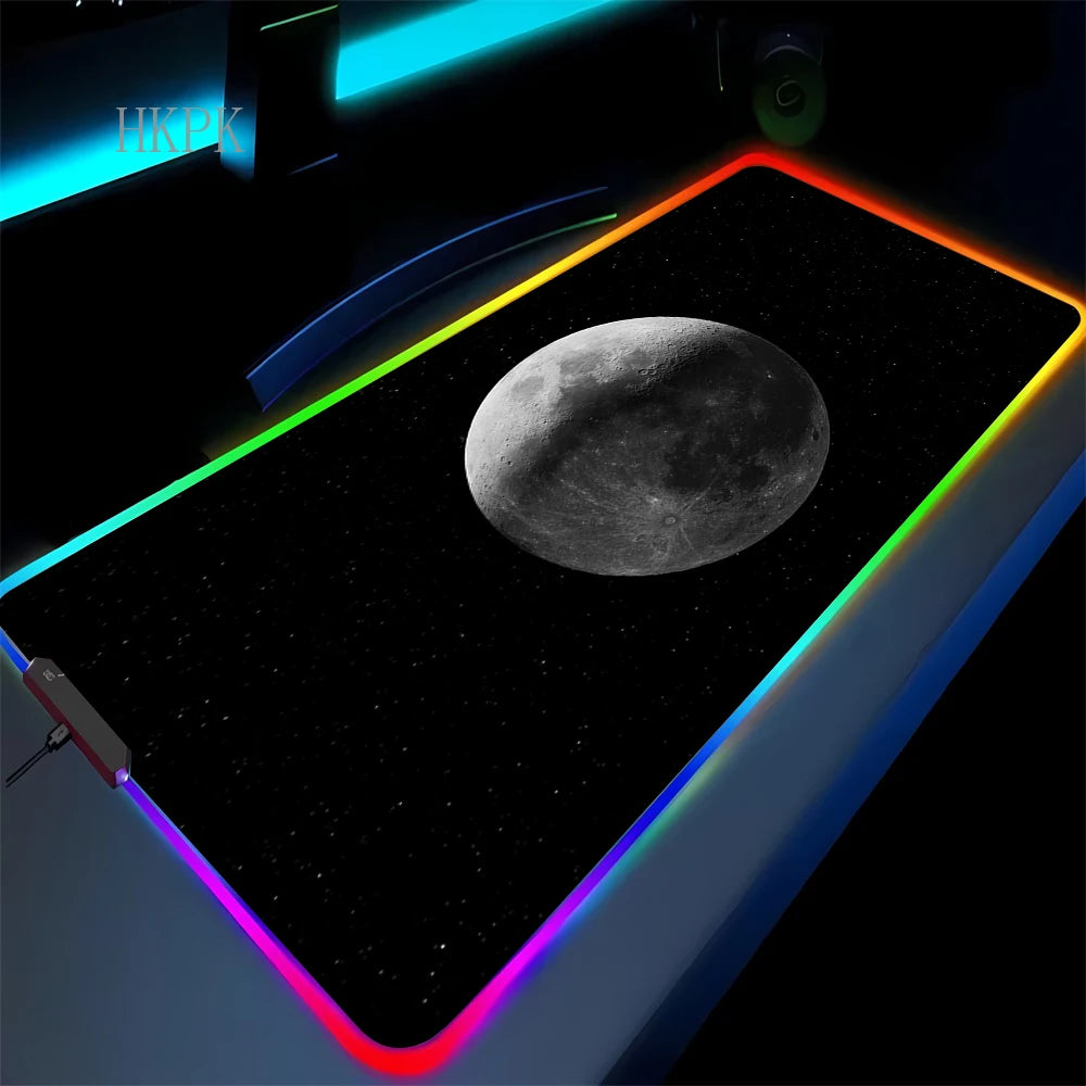 RGB Galaxy Milky Way Mouse Pad XXL 90X40 Carpet PC Gamer Computer Keyboard Desk Mat Anti-slip Mousepad Gaming Led Backlight Mats