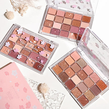 20-Color Eyeshadow Palette – Shimmer & Matte, Highly Pigmented, Blendable & Long-Lasting